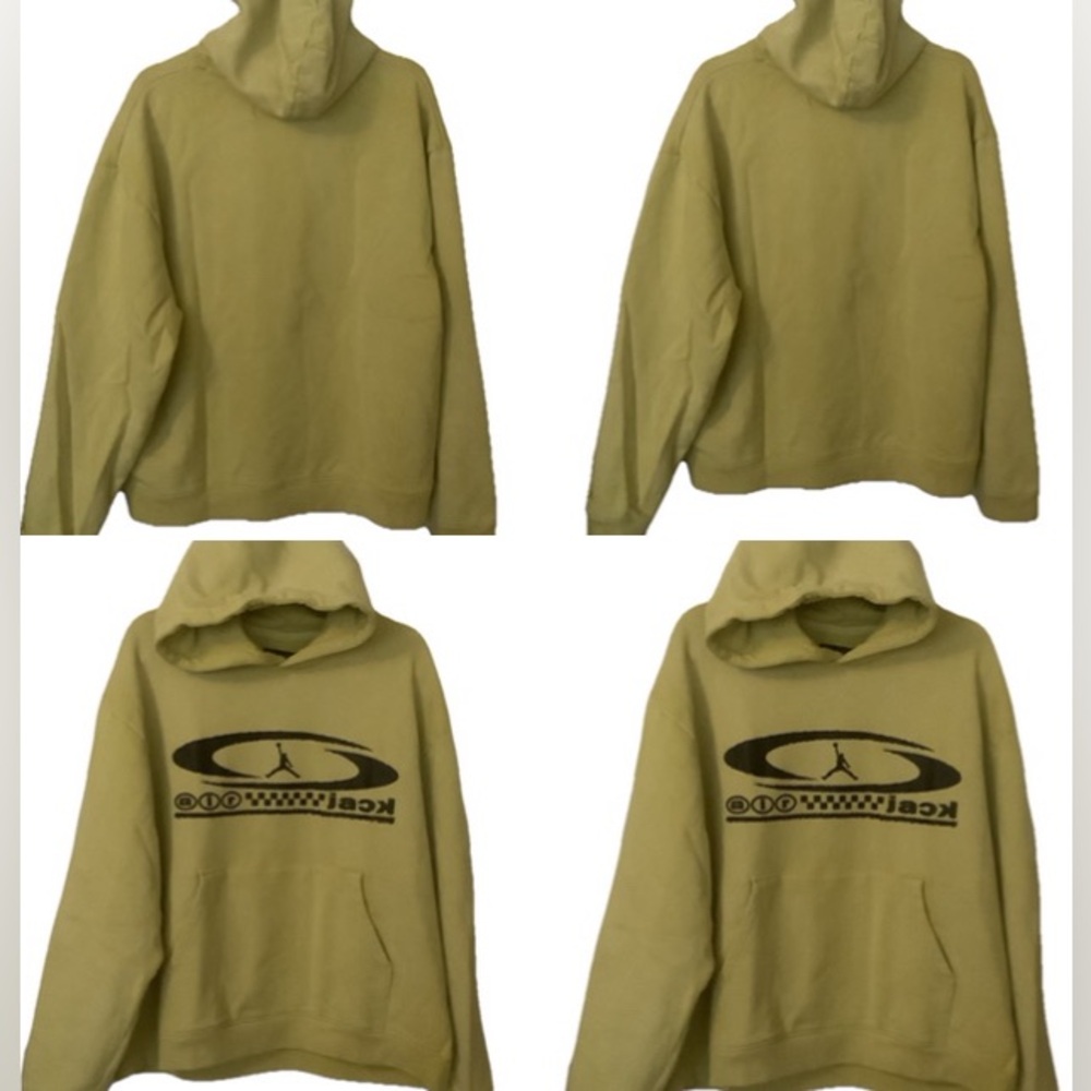 Nike Air Jordan hoodie sweatshirt retro yellow nwt FQ7821-308 Streetwear